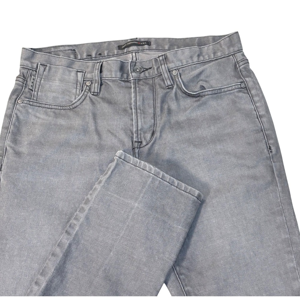 John Varvatos USA bowery Slim Straight Jeans men's 30x30 Grey Faded Wash